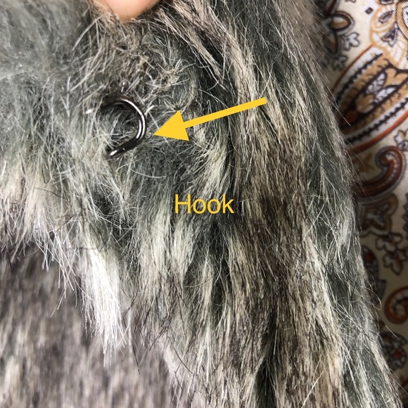 L’Affaire Faux Brown/Gray Fur Jacket M - Picture 6 of 15